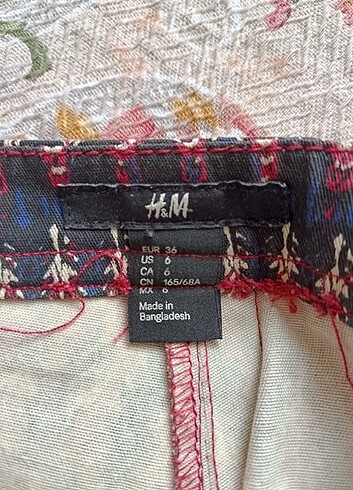 H&M Desenli pantolon