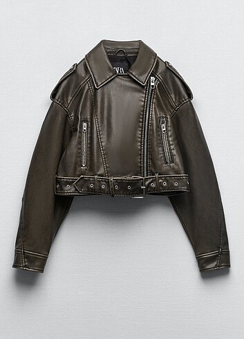 Zara deri ceket xs etiketli