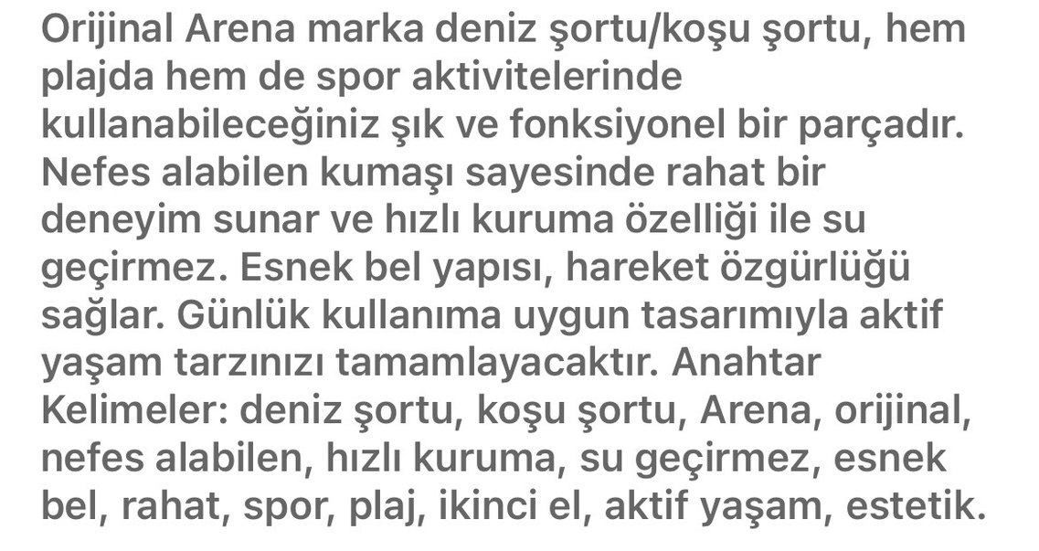 Arena Erkek Siyah  Yüzücü Şortu - Görsel 4