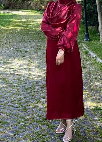 Diğer Bordo elbise