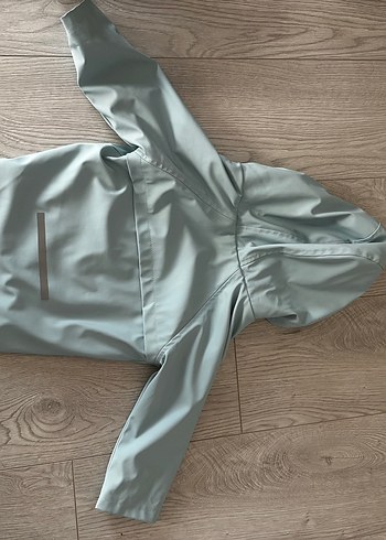 Mavi Erkek Çocuk Düğmeli Yağmurluk - Görsel 5