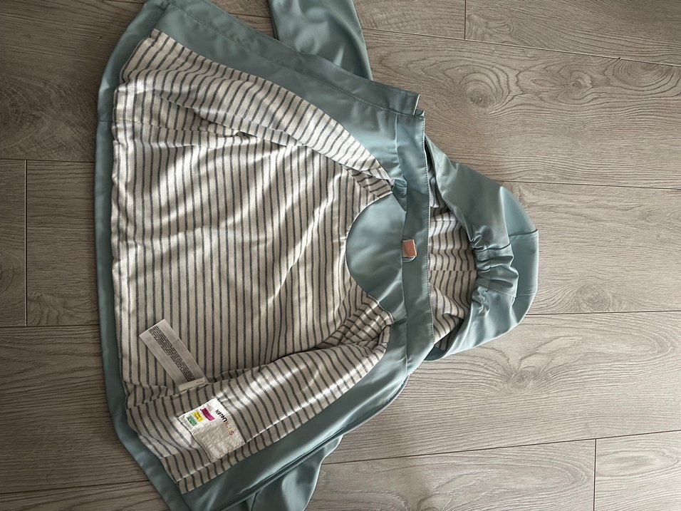 Mavi Erkek Çocuk Düğmeli Yağmurluk - Görsel 3