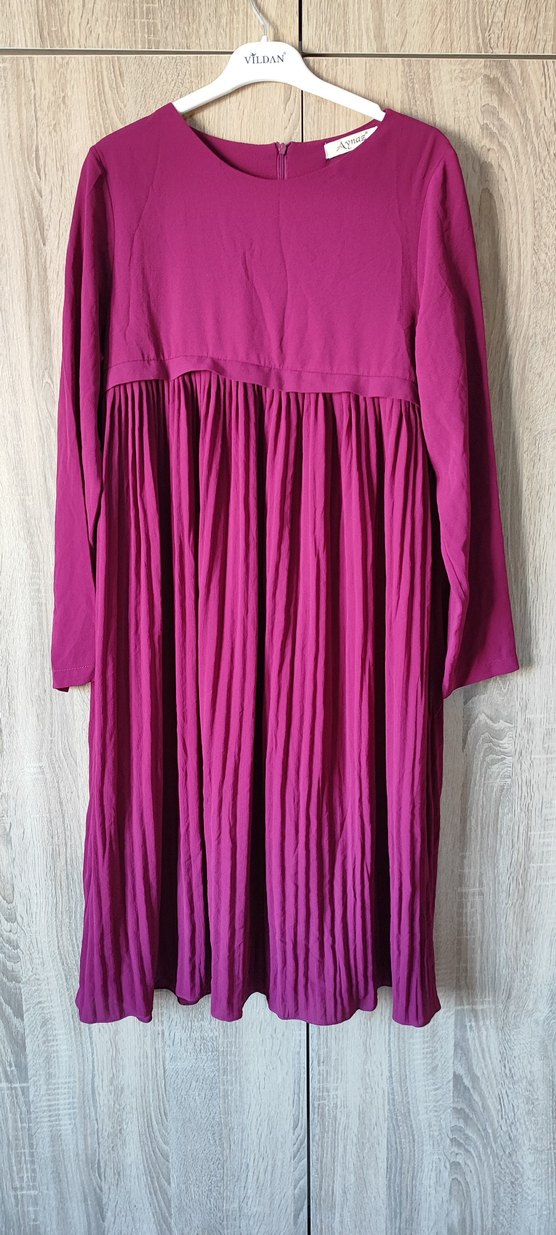 Bordo Uzun Kollu Tunik - Görsel 2