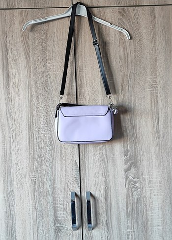 Mor Deri Kemerli Kadın Çanta - Görsel 2