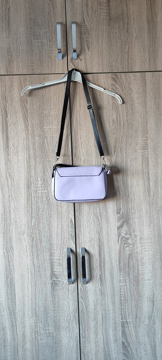 Mor Deri Kemerli Kadın Çanta - Görsel 2