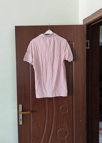 Pembe Keten Erkek Polo Tişört - Görsel 3
