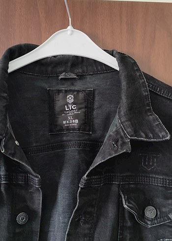 Siyah erkek Denim Ceket Düğmeli - Görsel 3