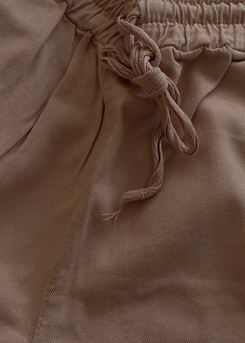 Toz Pembe Kadın Keten Rahat Kesim Pantolon - Görsel 3