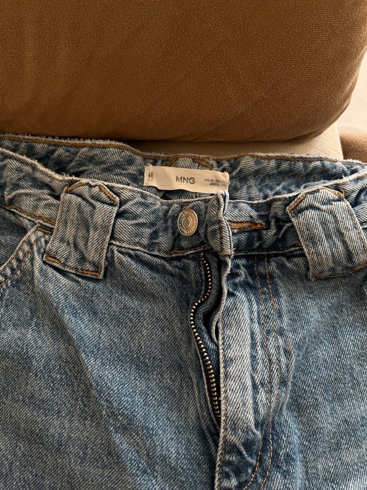 Kadın Bol Kesim Kot Pantolon - Görsel 3