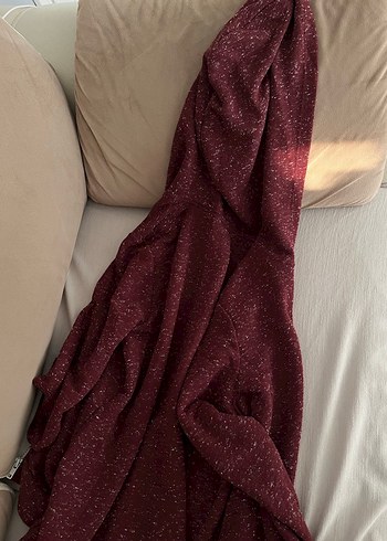 Bordo Fermuarlı Hırka - Görsel 4