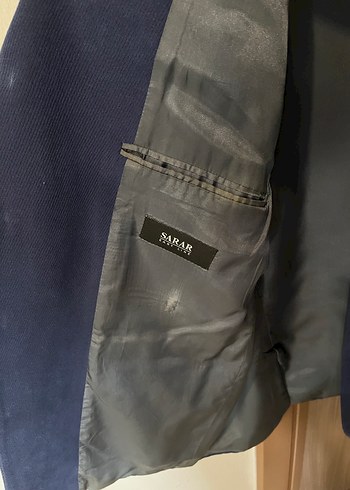 SARAR Düğmeli Lacivert Erkek Ceket - Görsel 3