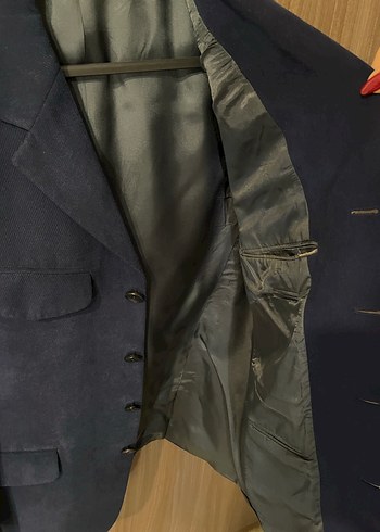 SARAR Düğmeli Lacivert Erkek Ceket - Görsel 4