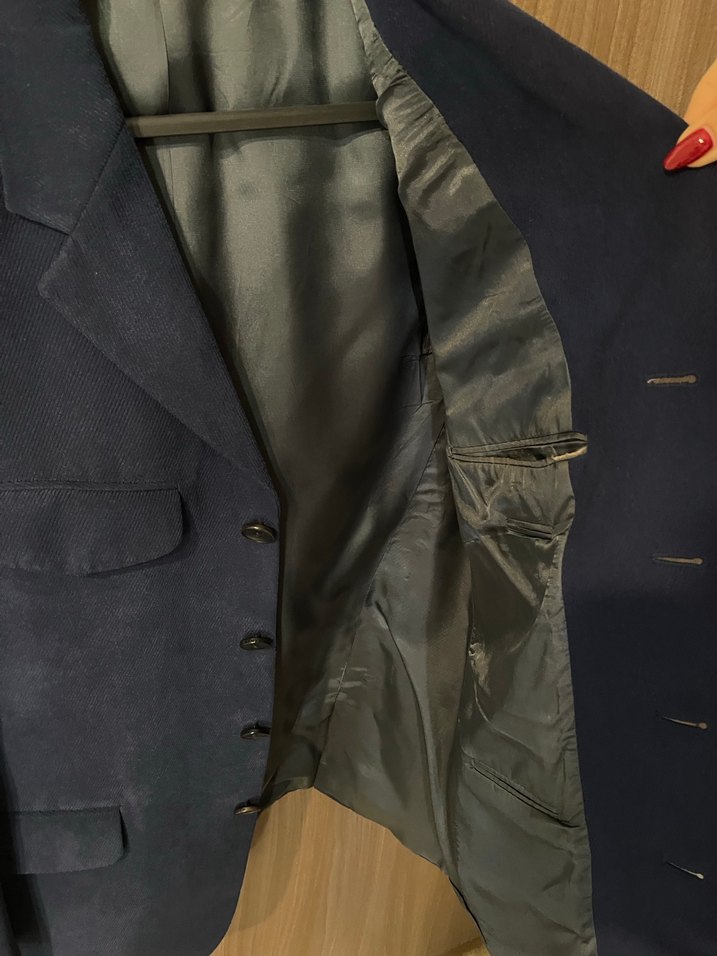 SARAR Düğmeli Lacivert Erkek Ceket - Görsel 4