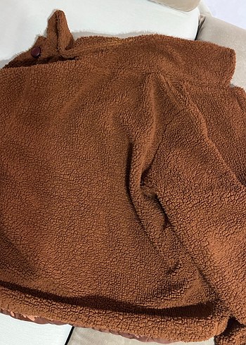 Düğmeli Kahverengi Kadın Ceket - Görsel 5