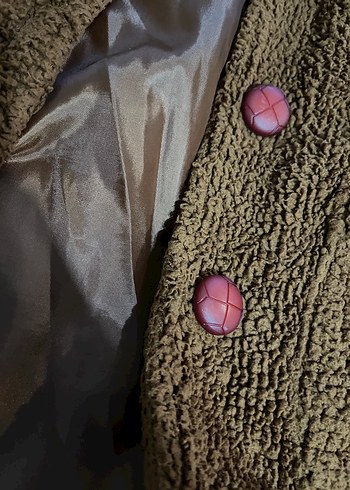 Düğmeli Kahverengi Kadın Ceket - Görsel 3