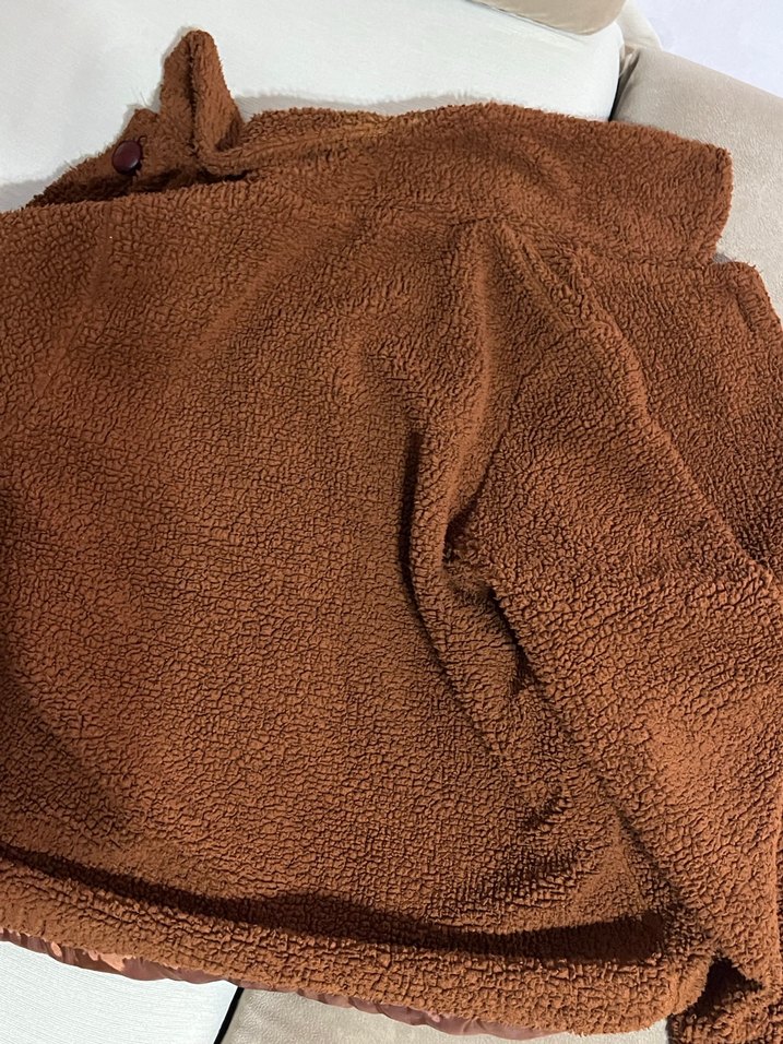 Düğmeli Kahverengi Kadın Ceket - Görsel 5