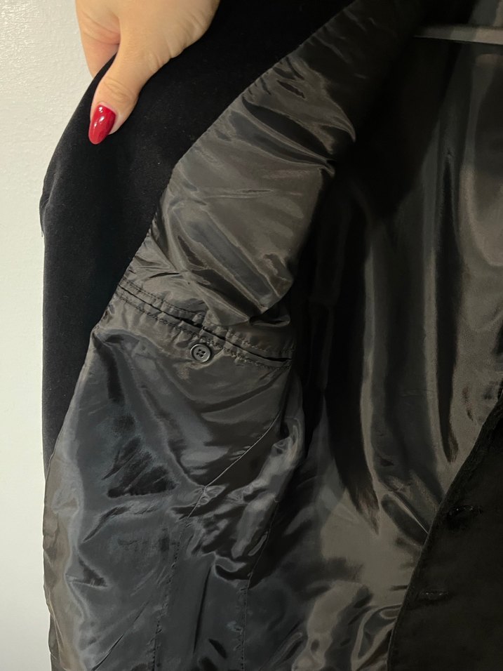 Erkek Siyah Düğmeli Takım Elbise Ceketi - Görsel 3