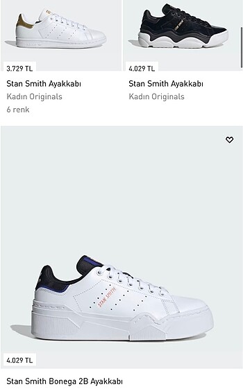 41 Beden Adidas Stan Smith Ayakkabı