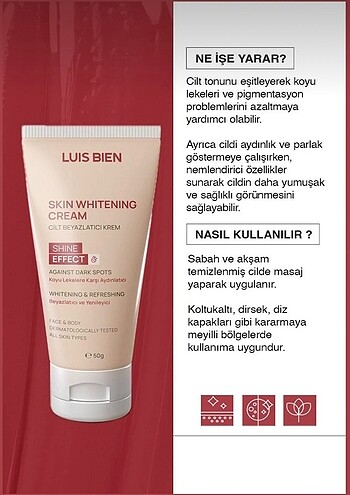  Beden Renk Luis Bien Cilt Beyazlatıcı Krem