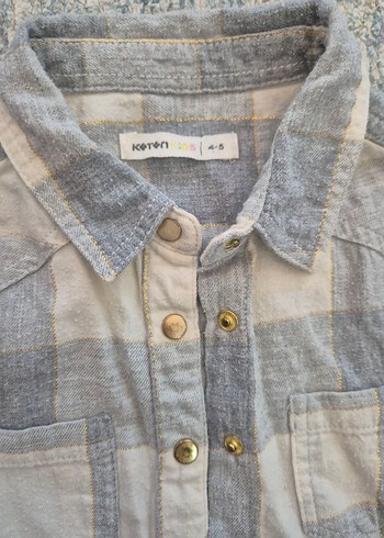 Gri Pamuklu Uzun Kollu Gömlek - Görsel 2