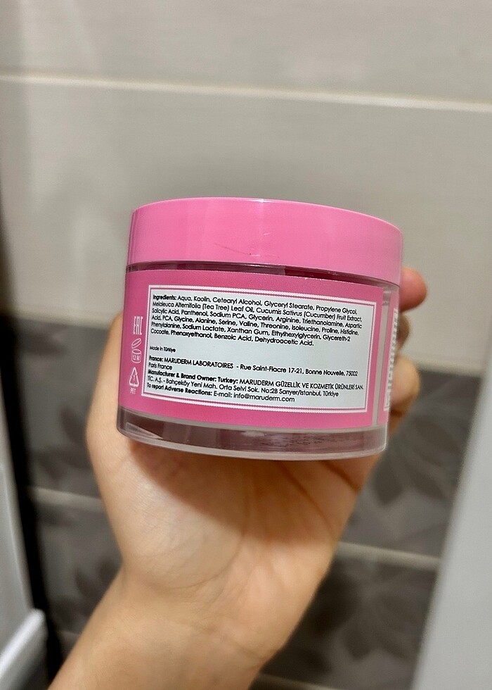 MARU DERM salıcylıc acıt KİL MASKESİ - Görsel 4