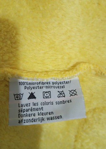 Sarı Baskılı Erkek Çocuk Bornoz - Görsel 6