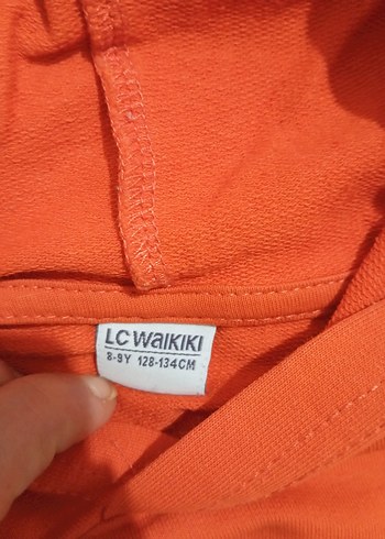 Turuncu Kapüşonlu Fermuarlı Erkek Sweatshirt - Görsel 2