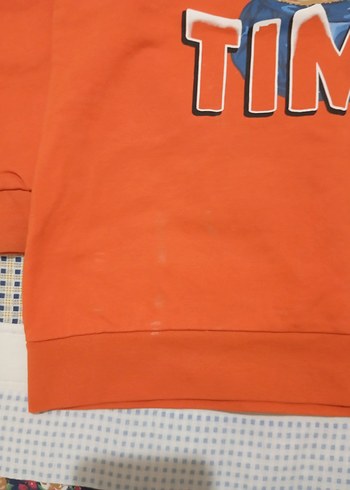 Turuncu Kapüşonlu Fermuarlı Erkek Sweatshirt - Görsel 5