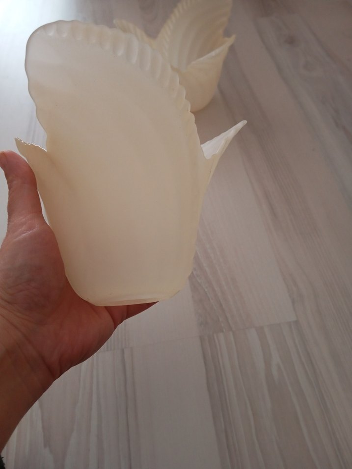 Bej Yaprak Desenli avize camı - Görsel 4