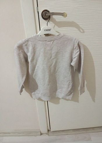 Gri Erkek Çocuk Uzun Kollu Baskılı Sweatshirt - Görsel 3