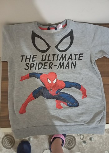 Erkek Çocuk Spiderman Baskılı Gri Sweatshirt - Görsel 5