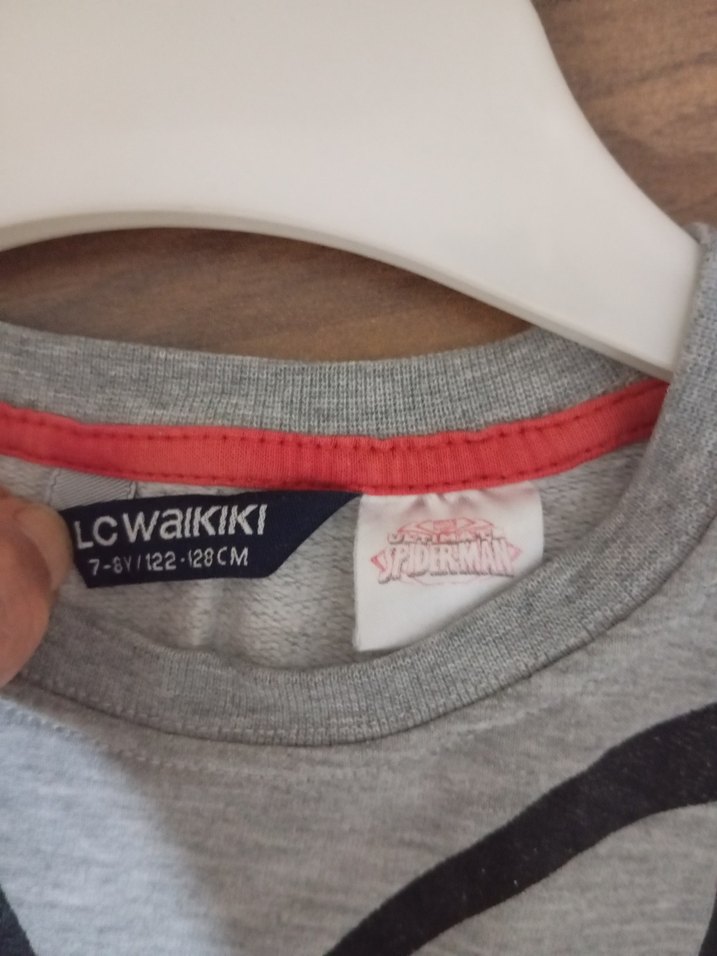 Erkek Çocuk Spiderman Baskılı Gri Sweatshirt - Görsel 4
