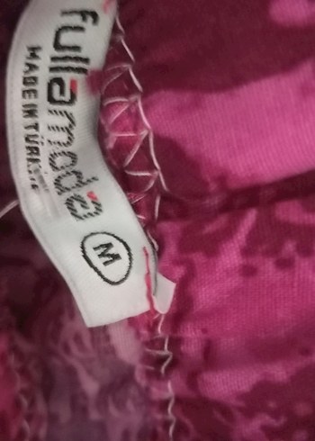 Pembe Bağlama Desenli Kadın Pantolon - Görsel 5