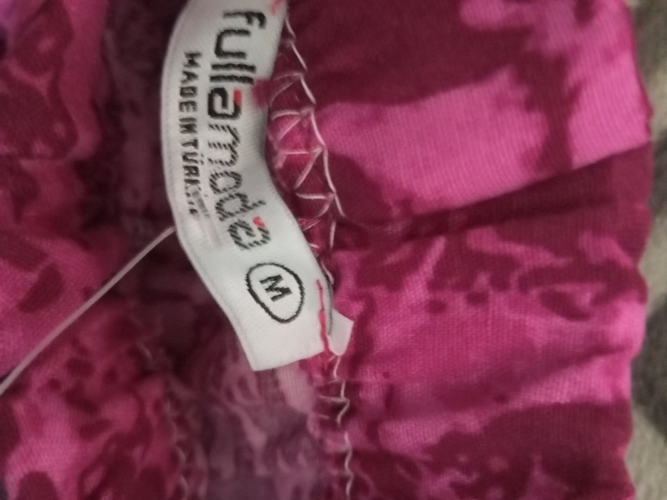 Pembe Bağlama Desenli Kadın Pantolon - Görsel 5