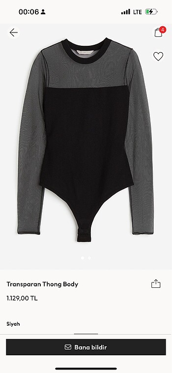 H&M bluz yeni etiketli body