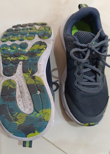 Gri Erkek Spor Ayakkabı Velcro Detaylı - Görsel 4