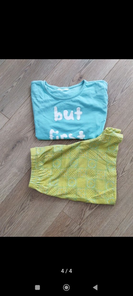 Mavi Baskılı Hamile Şort Takımı - Görsel 4