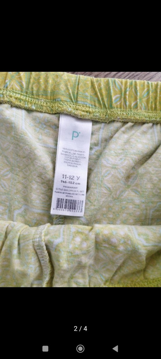 Mavi Baskılı Hamile Şort Takımı - Görsel 2