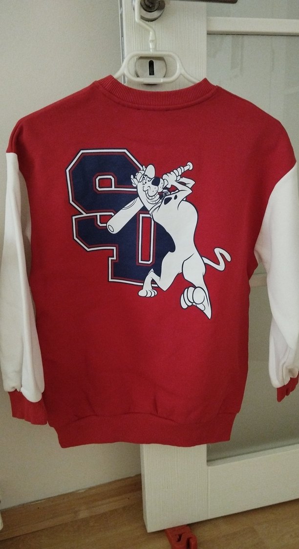 Kırmızı Erkek Sweatshirt Uzun Kollu Sweat - Görsel 4