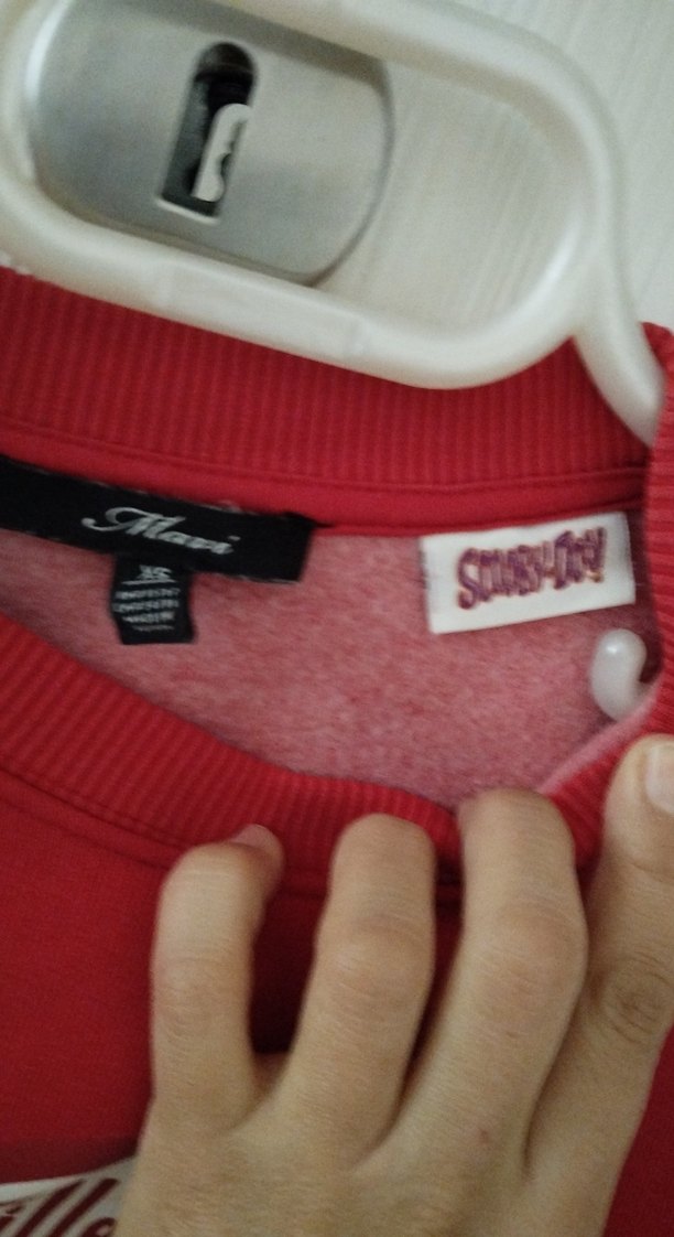 Kırmızı Erkek Sweatshirt Uzun Kollu Sweat - Görsel 3