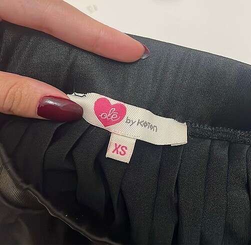 Asimetrik midi boy deri etek - Görsel 5