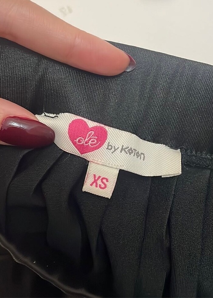 Asimetrik midi boy deri etek - Görsel 5