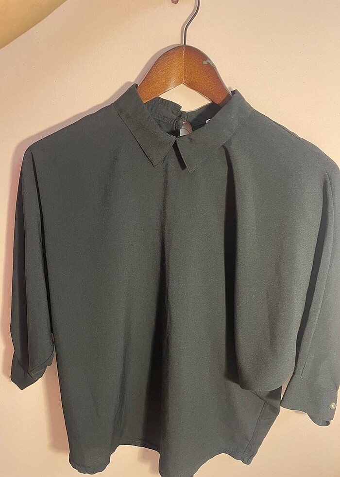 gömlek yakalı bluz - Görsel 3