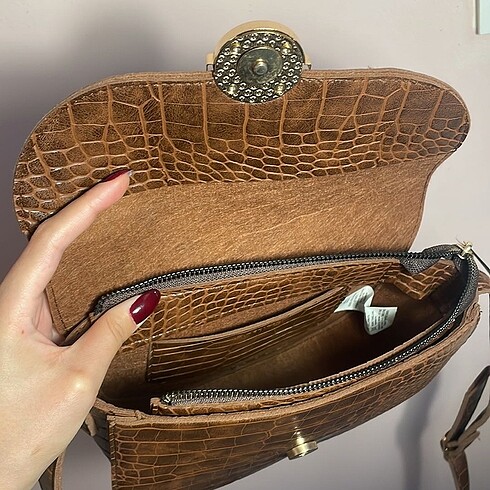 Taba deri çanta - Görsel 6