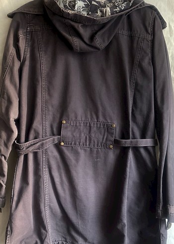 Mor Kemerli Denim Kadın Ceket - Görsel 5