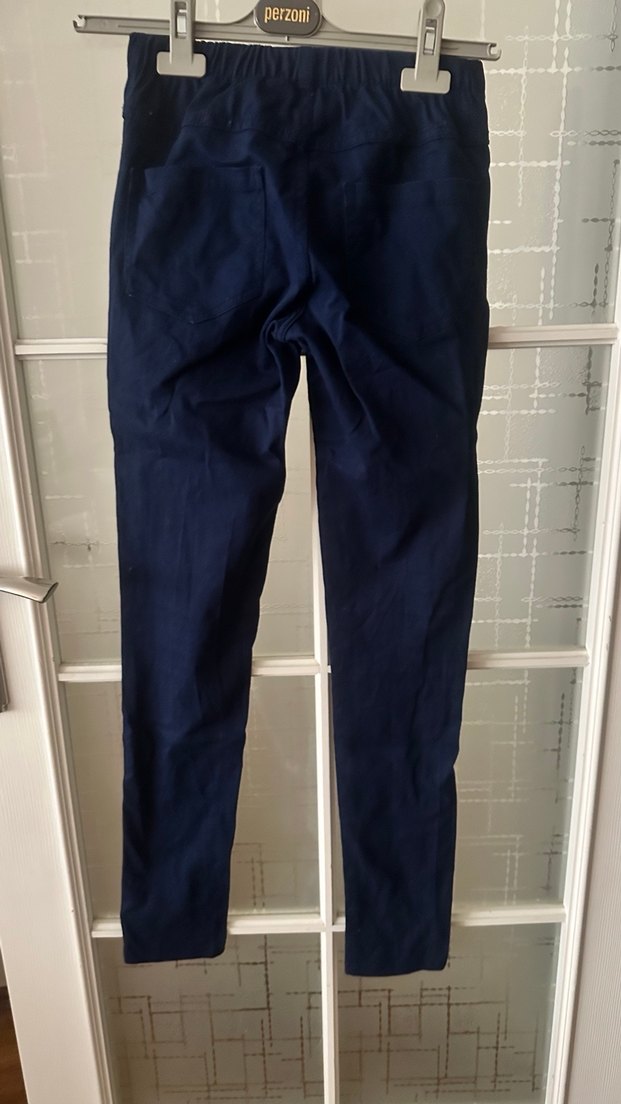 Kadın Lacivert Skinny Kot Görünümlü Pantolon - Görsel 3