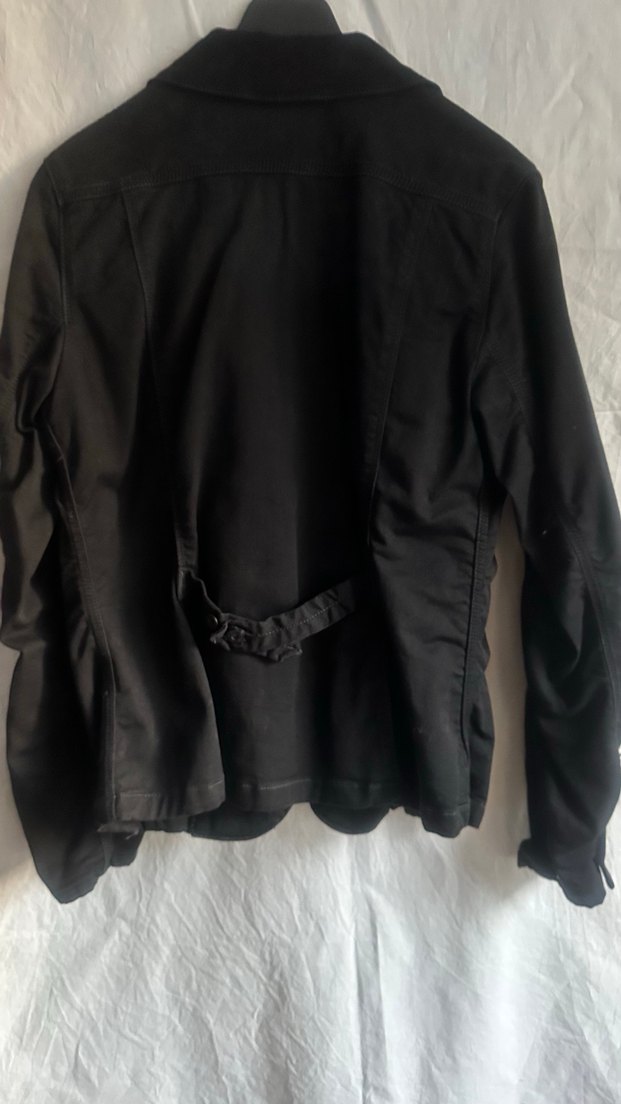 Orijinal Kuyichi Marka Düğmeli Siyah Midi Denim Kadın Ceket - Görsel 3