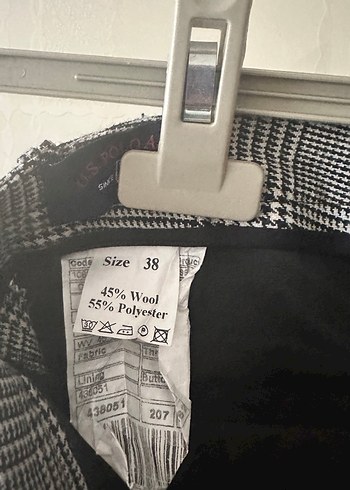 Gri Ekose Pilili Kadın Kumaş Pantolon-Yündür - Görsel 4