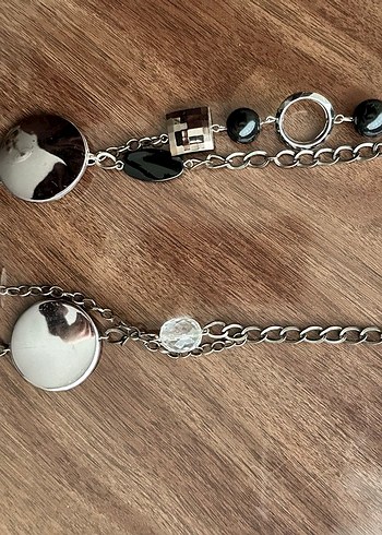 El Yapımı-Uzun Zincir Detaylı Siyah Gotik Kolye - Görsel 3