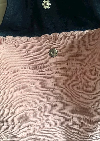 El Yapımı-Piliseli Pudra Pembe Kadın Çanta - Görsel 3